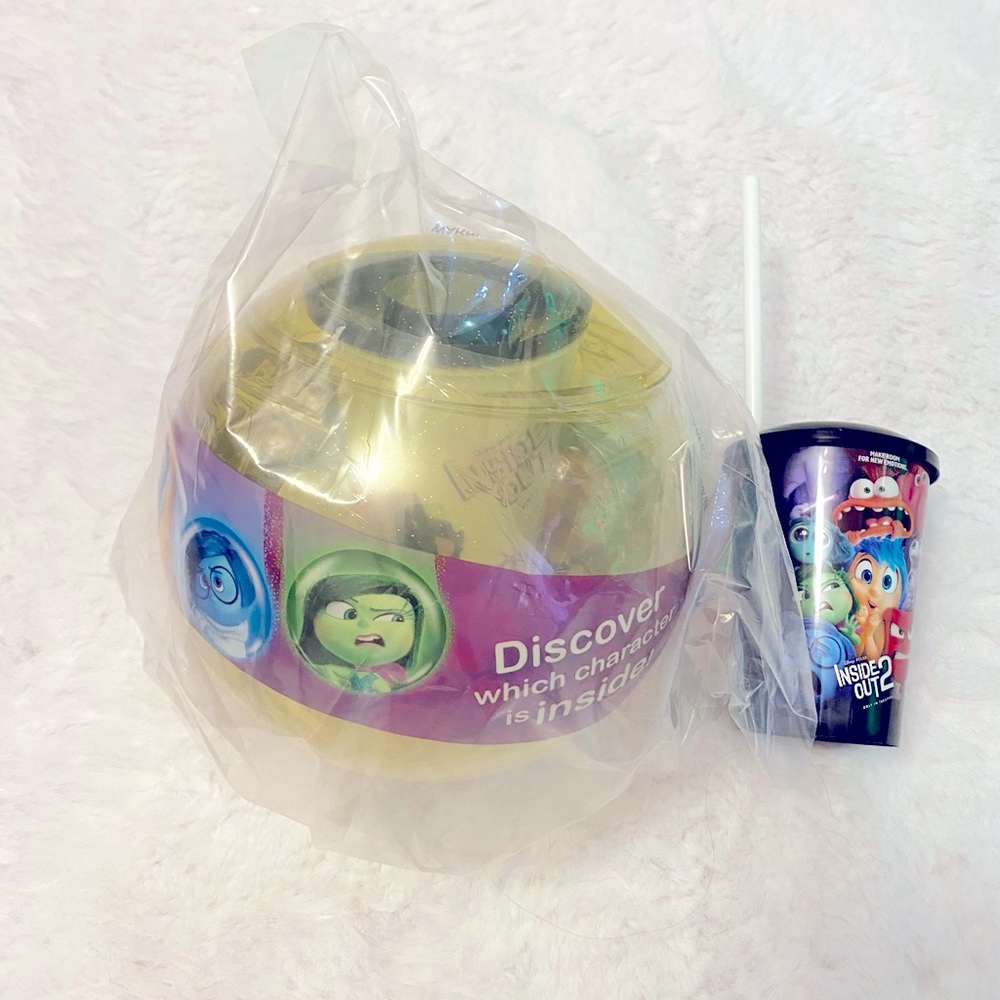 (Reserved)Inside Out 2 Mystery Popcorn Bucket and  cup+mini black cup (no straw)